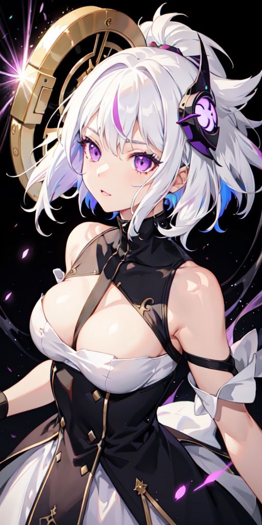 1girl,  white hair,  multicolored hair on Tensor.Art