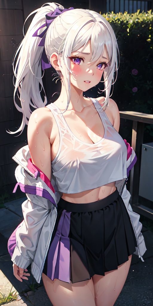 realistic,  1girl,  ponytail on Tensor.Art