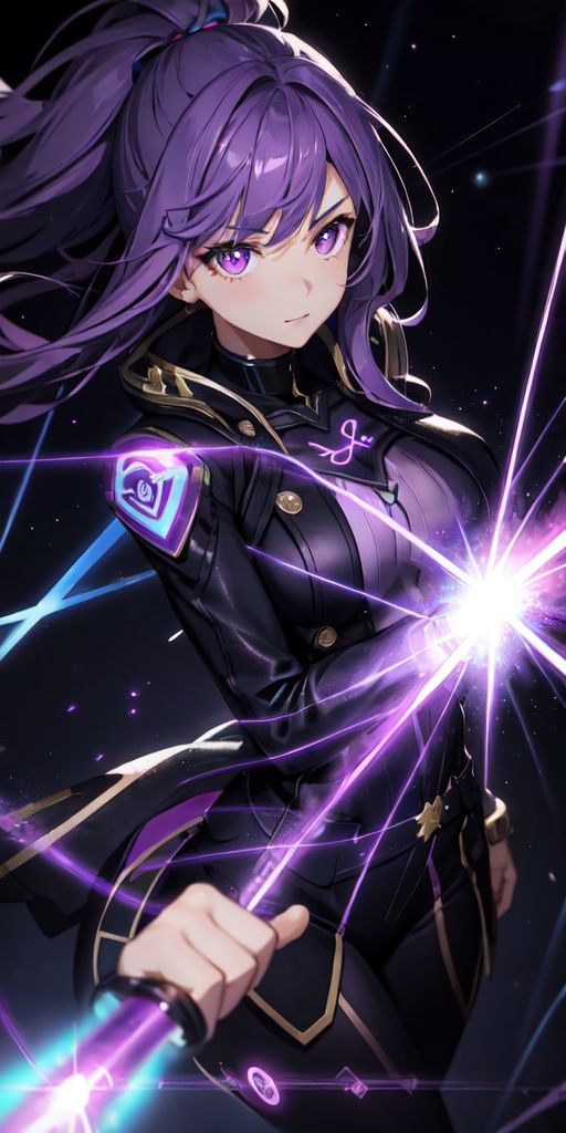 1girl,  purple hair,  symbol-shaped pupils on Tensor.Art