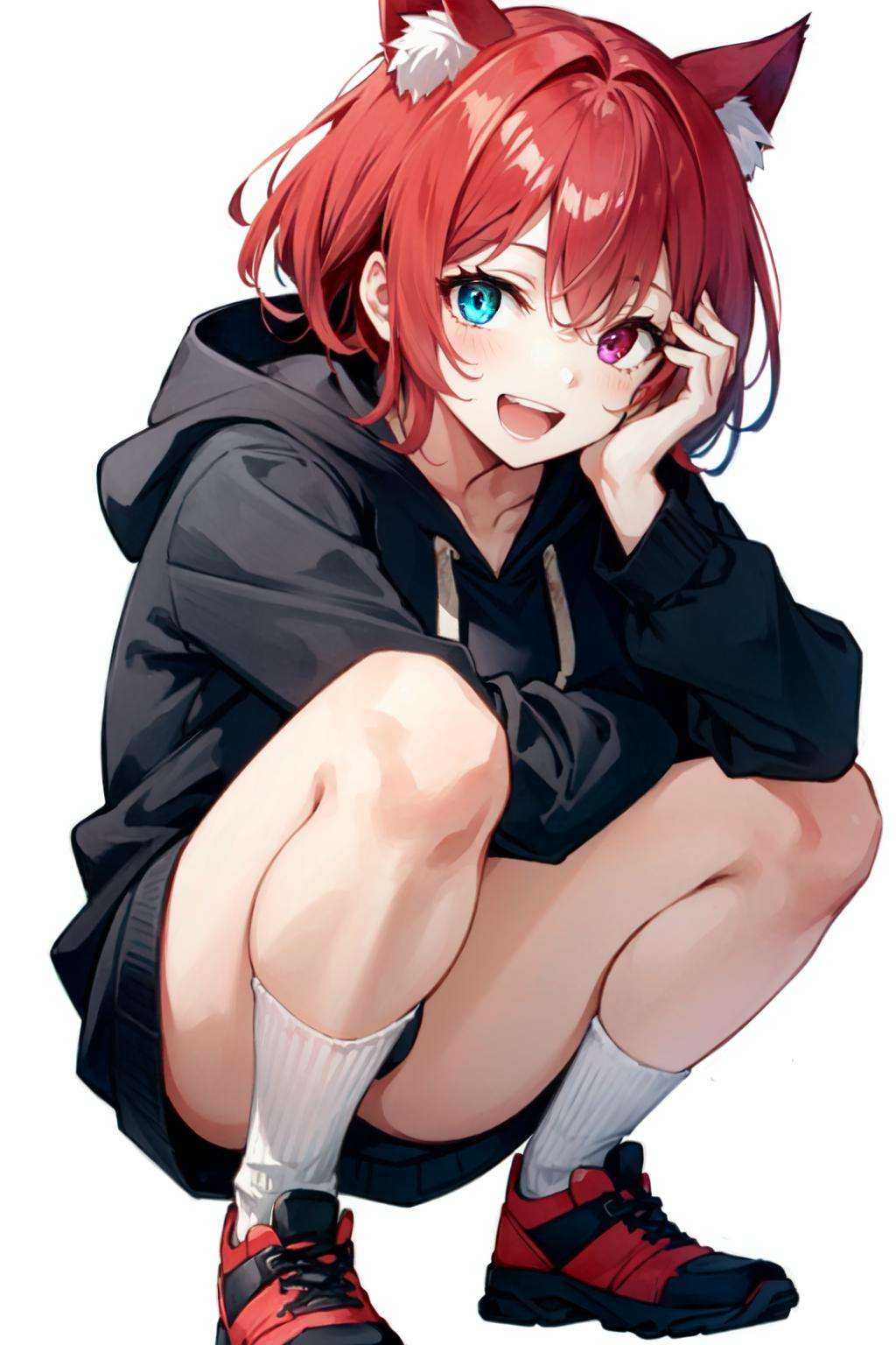 1girl,  solo,  catgirl on Tensor.Art