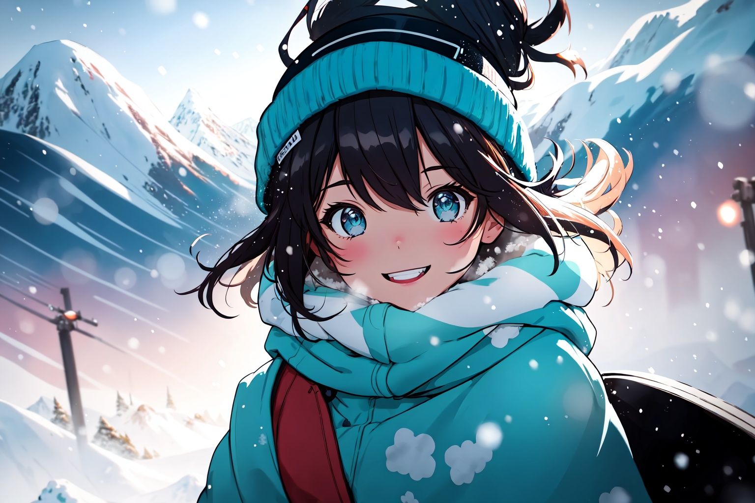 style of Jonny Duddle,  a girl,  winter on Tensor.Art