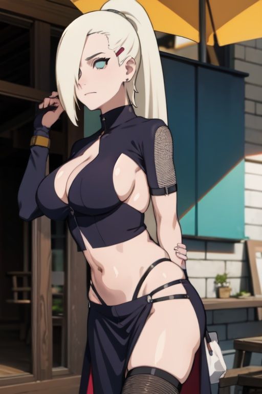 yamanaka ino,  solo,  navel on Tensor.Art