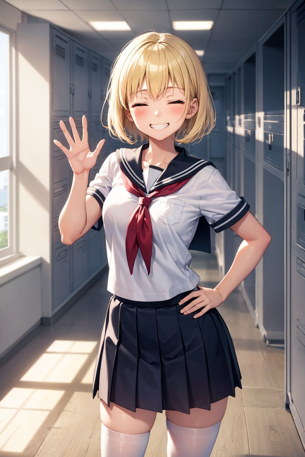 1girl,  schoolgirl,  school uniform on Tensor.Art
