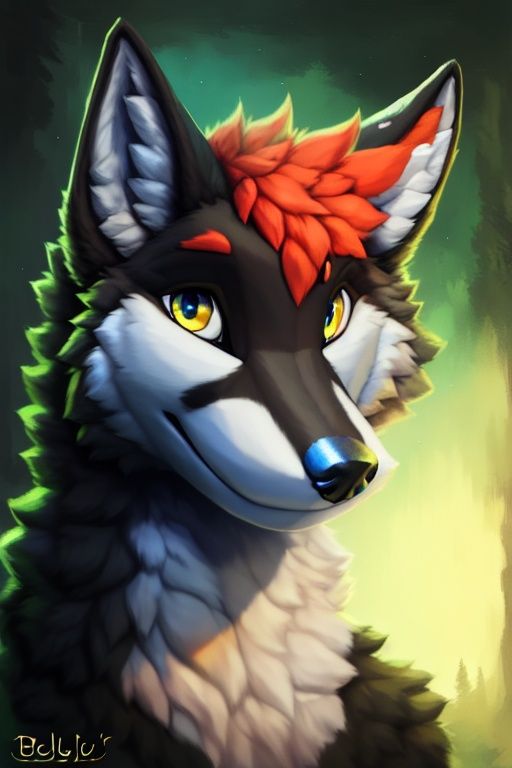 anthro,  canine,  wolf on Tensor.Art