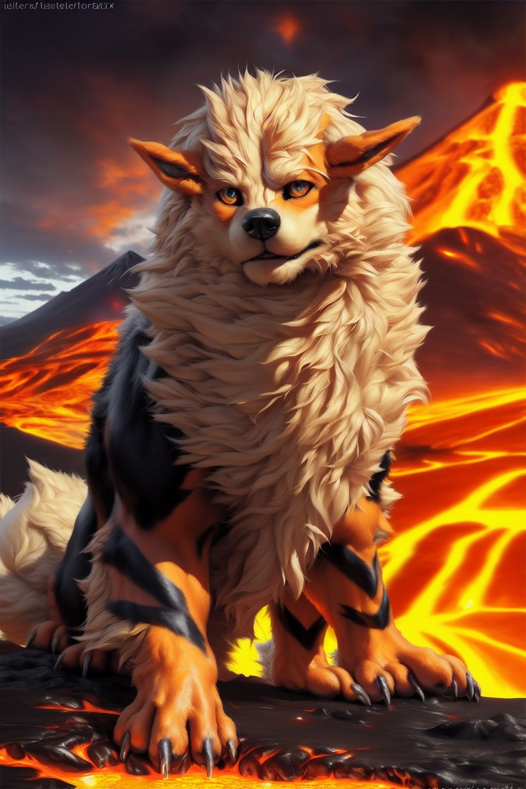 feral,  arcanine,  solo on Tensor.Art