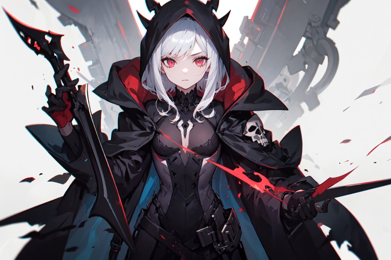 1girl,death,reaper,weapon