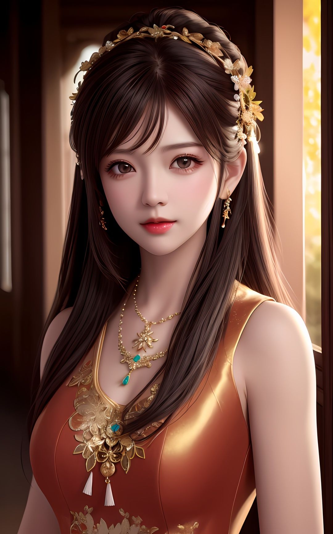 best quality, masterpiece, highres, 1girl,china dress,hair ornament,necklace, jewelry,Beautiful face,upon_body, tyndall effect,photorealistic, dark studio, rim lighting, two tone lighting,(high detailed skin:1.2), 8k uhd, dslr, soft lighting, high quality, volumetric lighting, candid, Photograph, high resolution, 4k, 8k, Bokeh