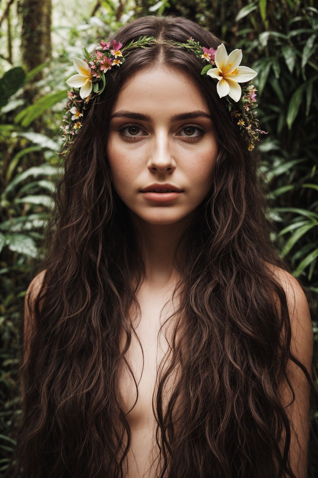 Masterpiece,  intricate details,  woman in rainforest on Tensor.Art