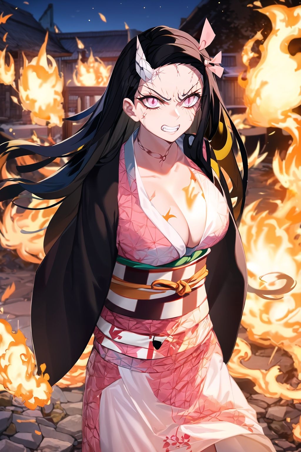 Kamado_Nezuko,  1girl,  solo on Tensor.Art