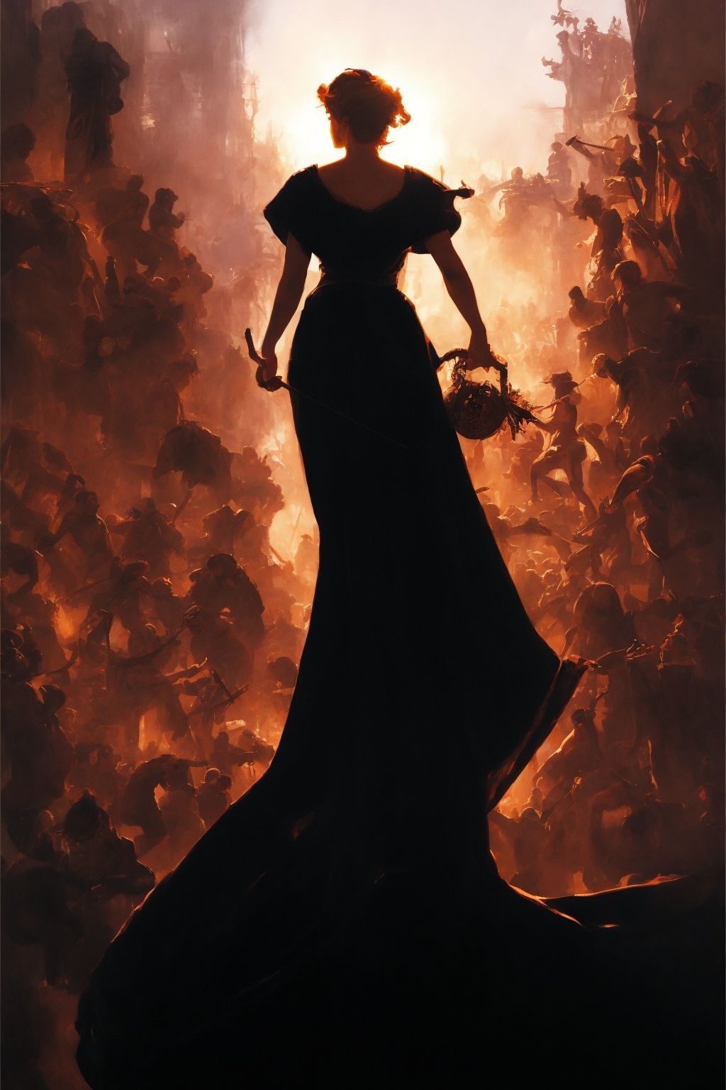 modelshoot style, (extremely detailed CG unity 8k wallpaper), full shot body photo of the most beautiful artwork in the world, english medieval witch, black silk vale, pale skin, black silk robe, black cat, necromancy magic, sexy, medieval era, photorealistic painting by Ed Blinkey, Atey Ghailan, Studio Ghibli, by Jeremy Mann, Greg Manchess, Antonio Moro, trending on ArtStation, trending on CGSociety, Intricate, High Detail, Sharp focus, dramatic, photorealistic painting art by midjourney and greg rutkowski