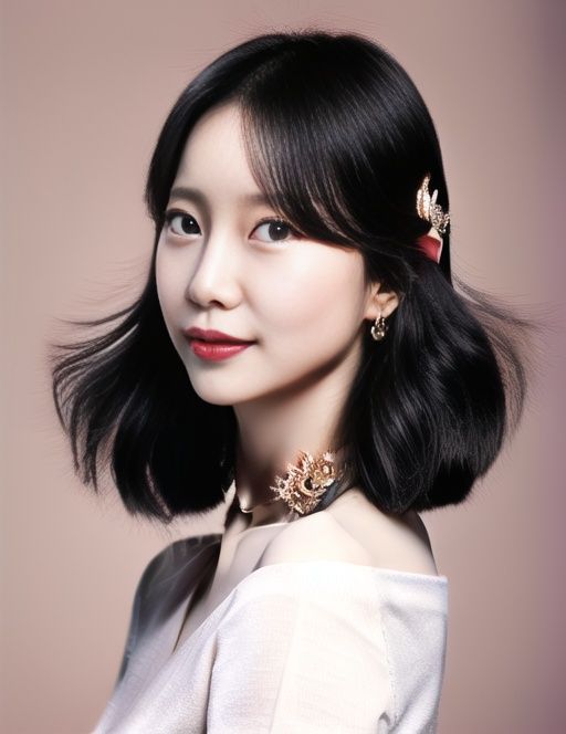 ,{best quality}, {{masterpiece}}, {highres}, original, extremely detailed 8K wallpaper, 1girl, {an extremely delicate and beautiful},animal ears, bangs, black choker, black hair, blue eyes, blurry, cat ears, choker, closed mouth, collarbone, eyelashes, lips, long hair, looking at viewer, portrait, solo,(shiny skin),realistic,fashi-girl,mature female