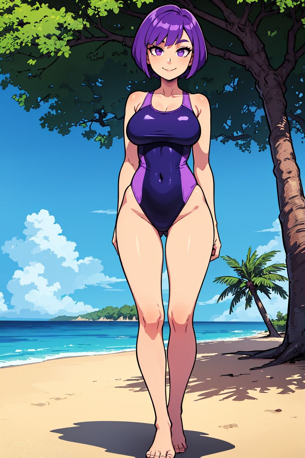 blue sky,  high quality eyes,  closed mouth on Tensor.Art