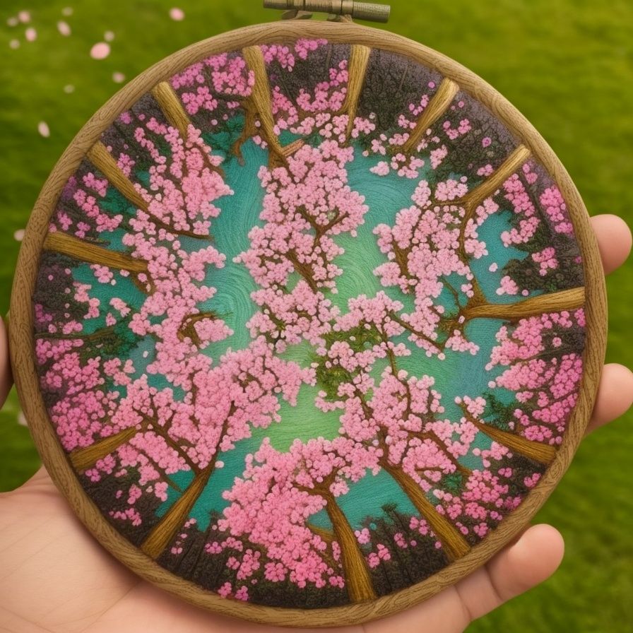 <lora:cixiu:0.9>,cixiu,cherry blossoms, tree, grass, no humans, 