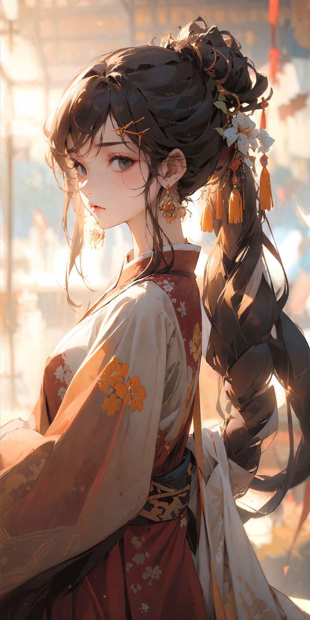 , masterpiece, best quality,1girl,solo,Chinese cloth,Chinese style,glowing, <lora:Chinese style_20230608155715-000010:0.8>