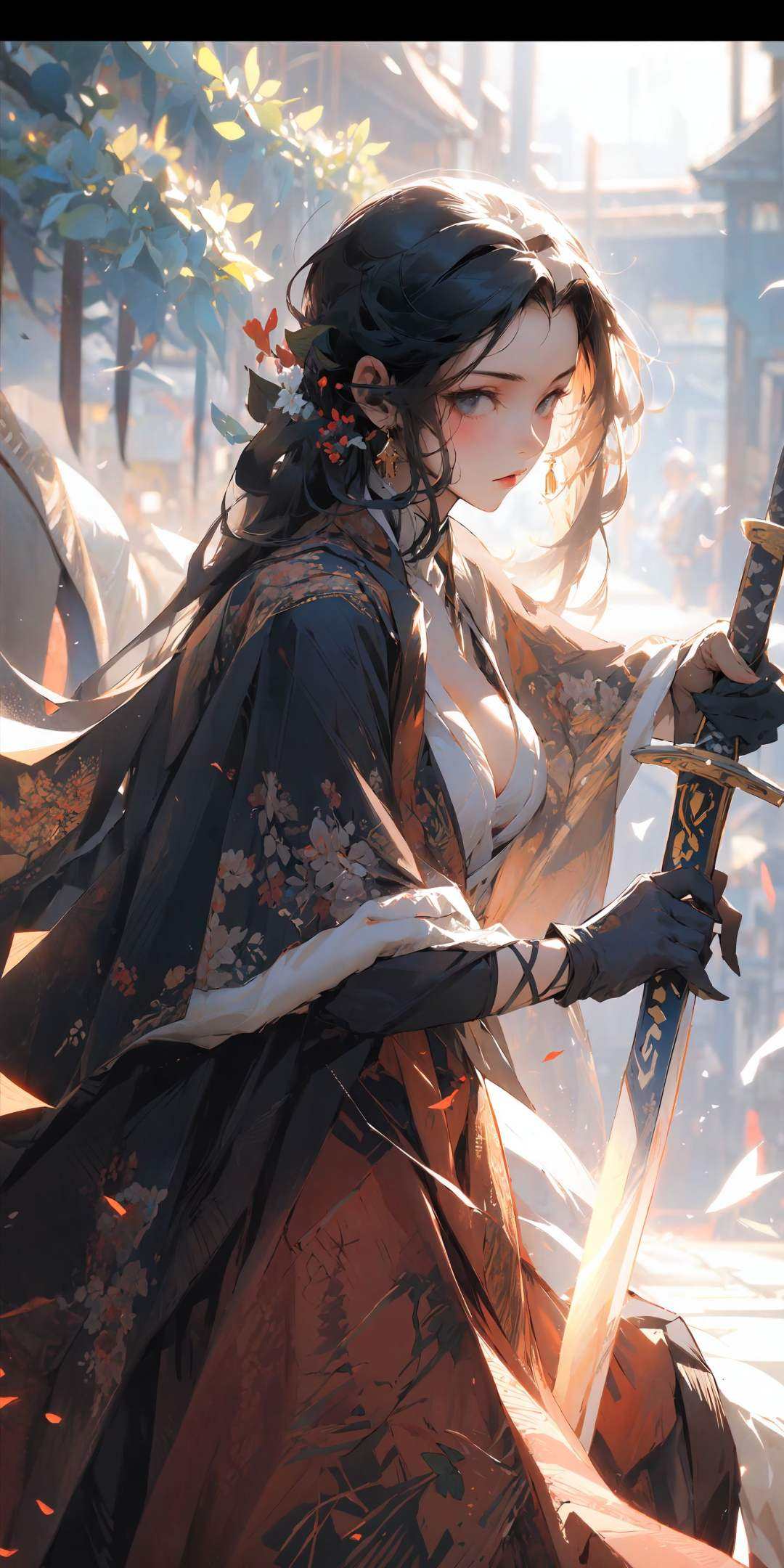 , masterpiece, best quality,1girl,solo,Chinese cloth,Chinese style,glowing, <lora:Chinese style_20230608155715-000010:0.8>