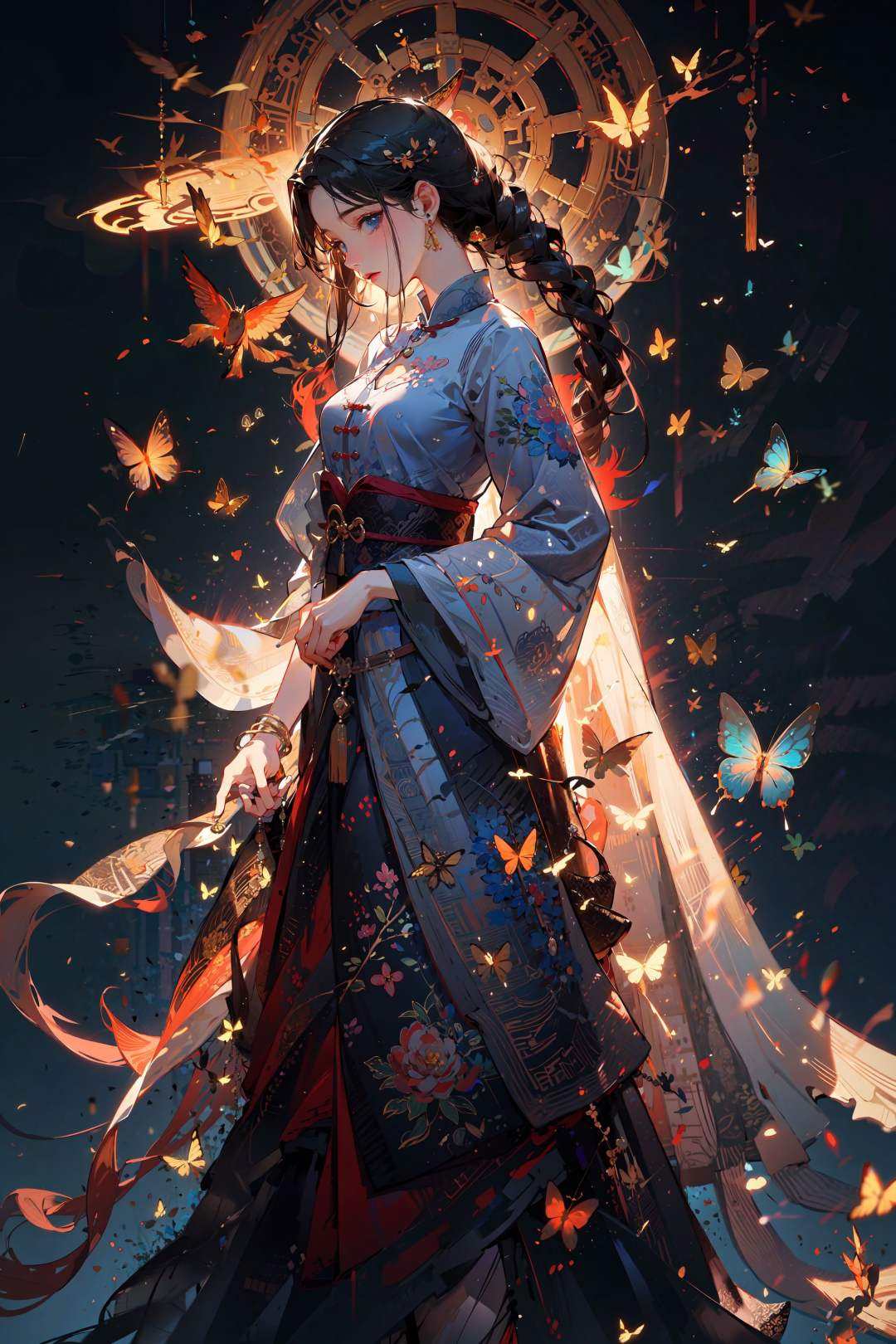 ,(Masterpiece:1.2, high quality), (pixiv:1.4),Gongbi painting of the Song Dynasty<lora:Chinese style_20230607154437-000017:0.8>