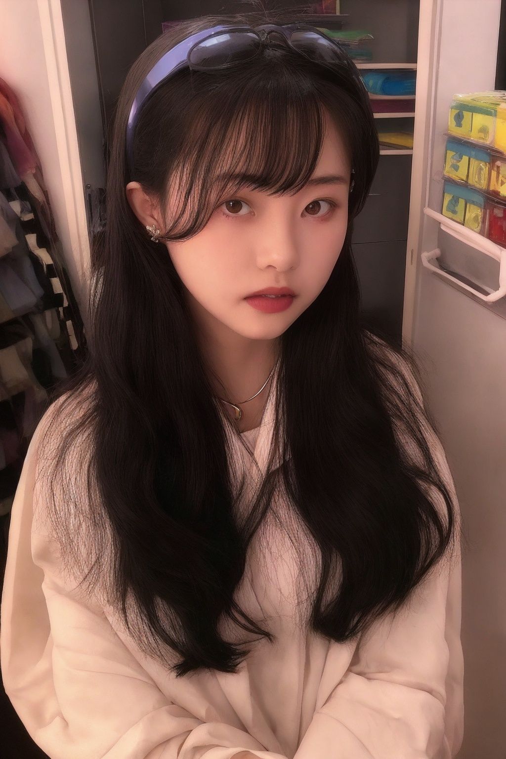 1girl，<lora:hongkongreal:1>