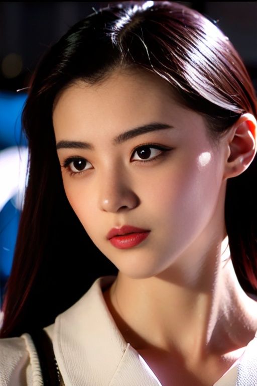 prompt:masterpiece, best quality,realistic,realskin,1girl,Head focus, half body, close-up,Hong Kong style