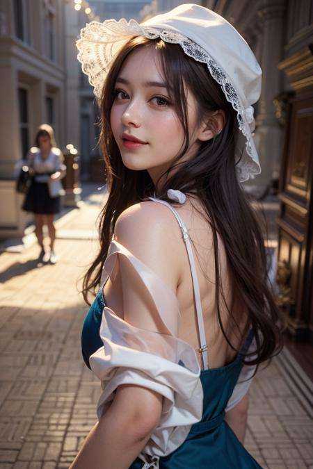 1girl,  wearing sexy maid dress,  good hand on Tensor.Art