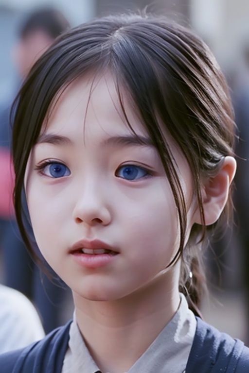 1girl, solo, blurry, realistic, water, depth_of_field, blue_eyes, looking_at_viewer, lips, partially_submerged, masterpiece, best quality,
