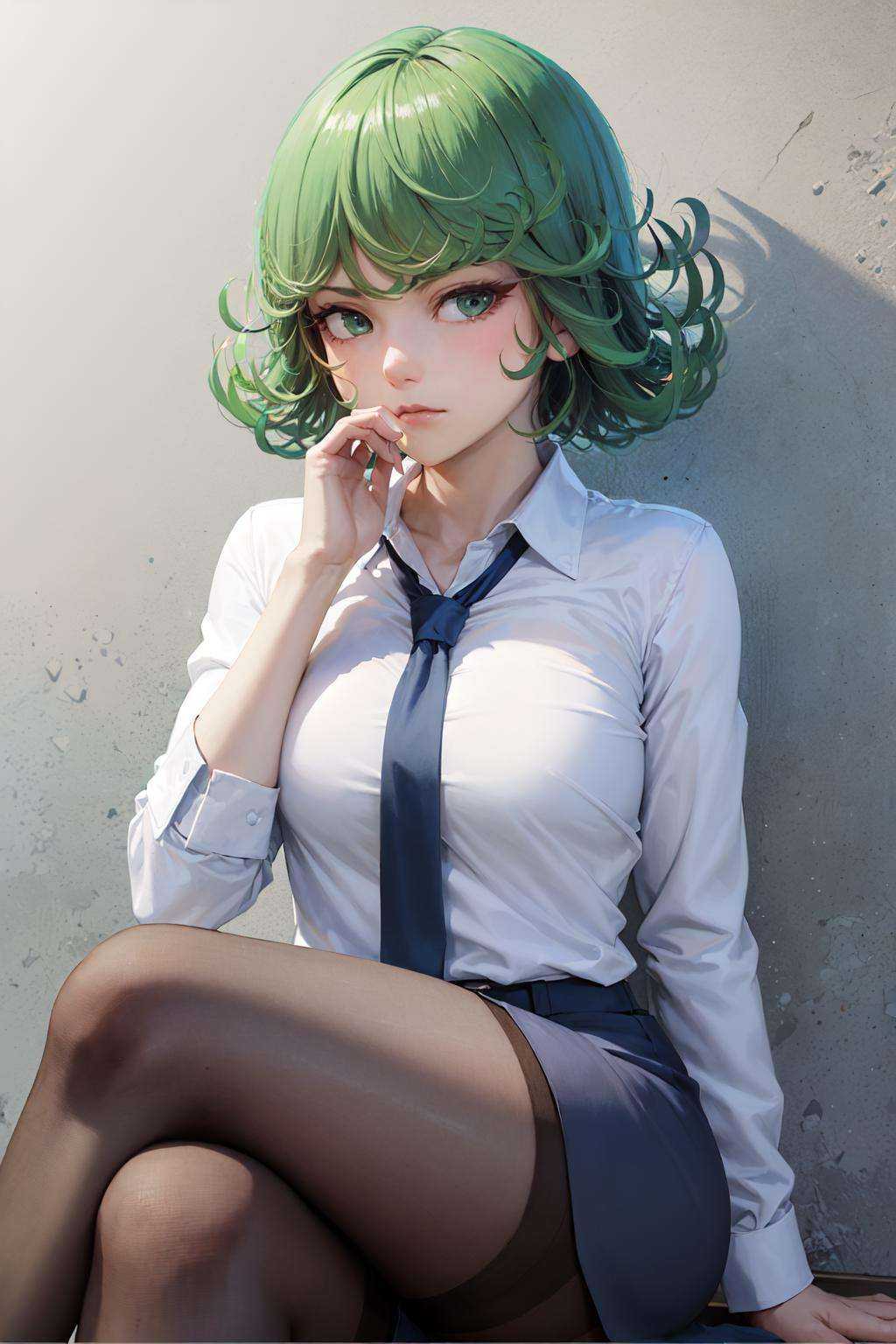 solo,  1girl,  tatsumaki on Tensor.Art