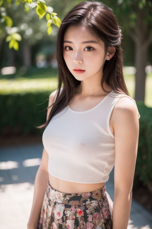 solo,1girl,(8k, RAW photo, best quality, masterpiece:1.2),best quality,ultra high res,nfsw lights,light leaks,(pureerosface_v1:1) kpop idol,(beautiful detailed eyes:1),(beautiful detailed face:1),skirt, <lora:texturegirl:1>