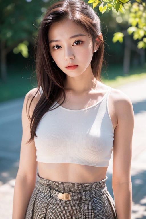 solo,1girl,(8k, RAW photo, best quality, masterpiece:1.2),best quality,ultra high res,nfsw lights,light leaks,(pureerosface_v1:1) kpop idol,(beautiful detailed eyes:1),(beautiful detailed face:1),skirt, <lora:texturegirl:1>