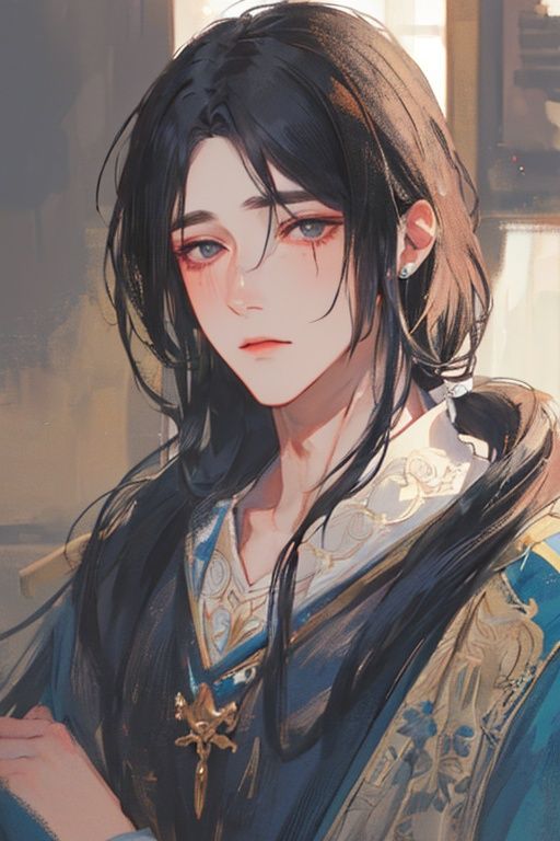 ((1boy)),(((masterpiece))),(((best quality))),((ultra-detailed)),(illustration),depth of field,high saturation,(ultra-detailed hair:1.2),beautiful detailed face, black hair,  <lora:sideponytail16:0.9>, tears, male