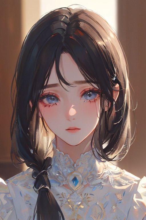 ((1boy)),(((masterpiece))),(((best quality))),((ultra-detailed)),(illustration),depth of field,high saturation,(ultra-detailed hair:1.2),beautiful detailed face, black hair,  <lora:sideponytail16:0.7>, tears, 