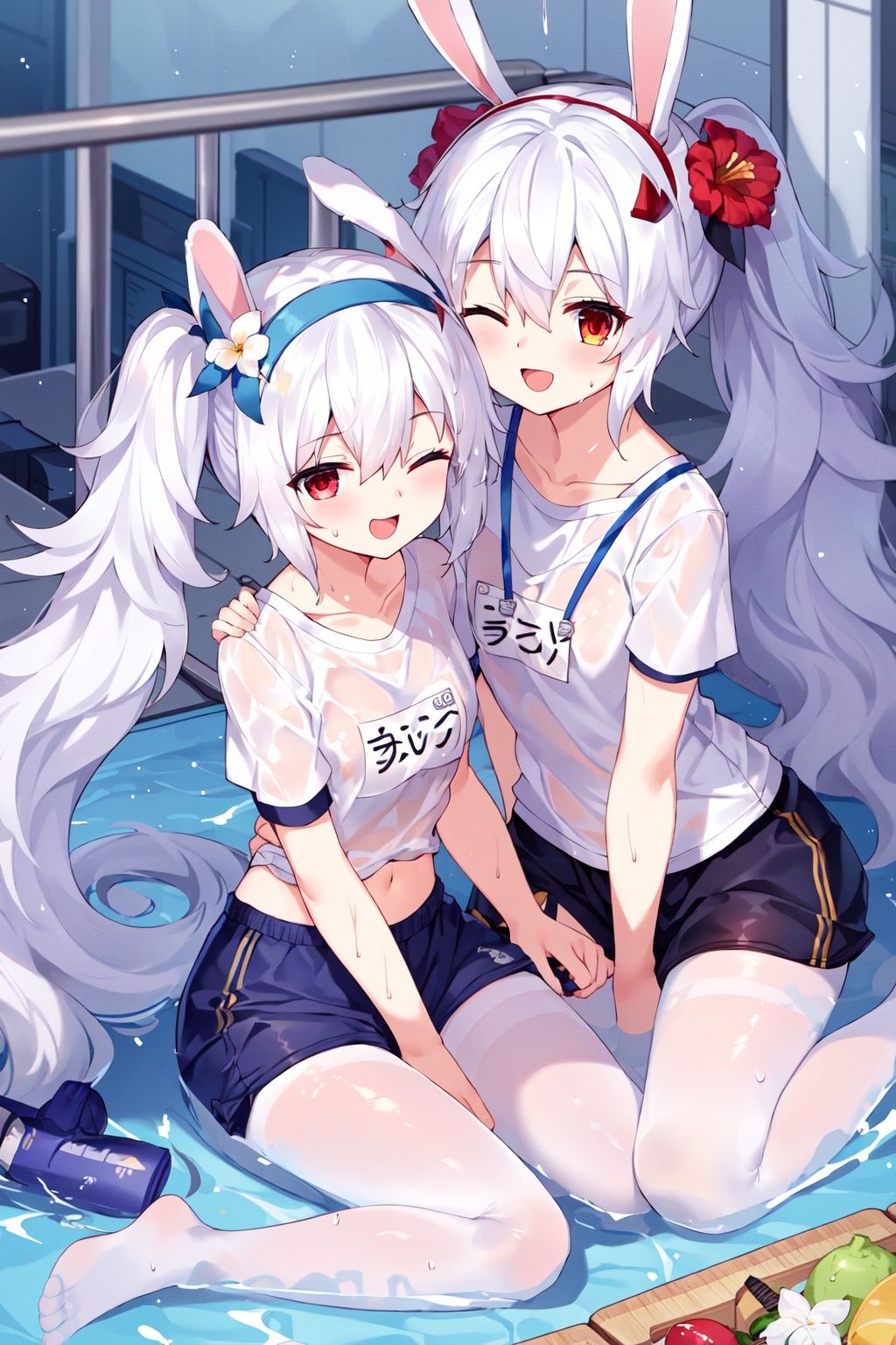 multiple girls,  hose,  2girls on Tensor.Art