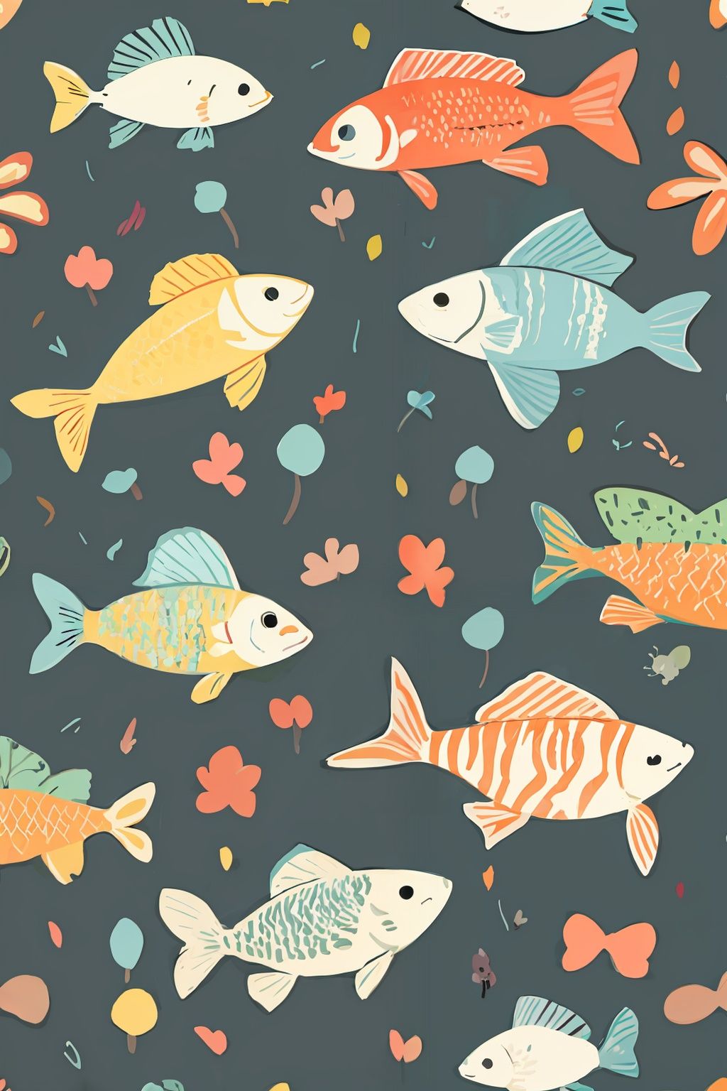 masterpiece, best quality, <lora:kp:1>,kpstyle,fish,chibi,simple background, 