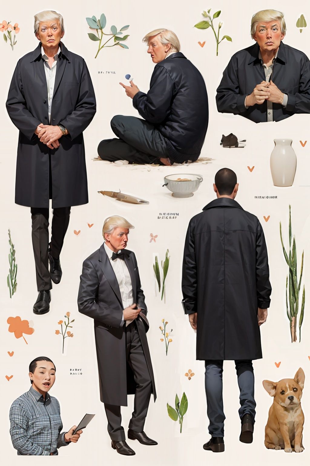 masterpiece, best quality, <lora:kp:1>,kpstyle,1boy,old man,donald trump,simple background,