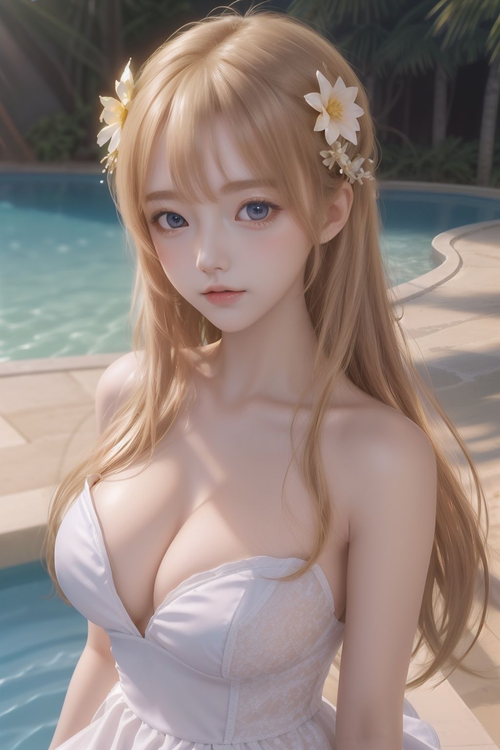 1girl,  solo,  golden hair on Tensor.Art