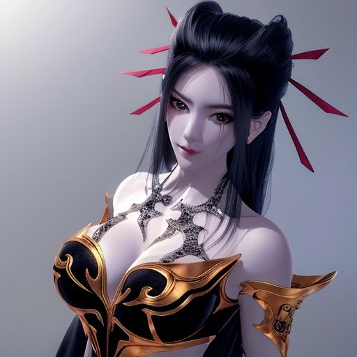 1girl, (upon body:1.3), hair ornament, necklace, jewelry, long hair, earrings, highres, hair ribbon,(Beautiful face:1.2),detailed beautiful eyes, skinny body,shiny skin,Slim waist,(8k_wallpaper), Intricate and refined delicate details,Chinese clothes,toned abs,detached sleeves,playboy bunny, cxiaowu , walk down the street,<lora:ylj:0.7>