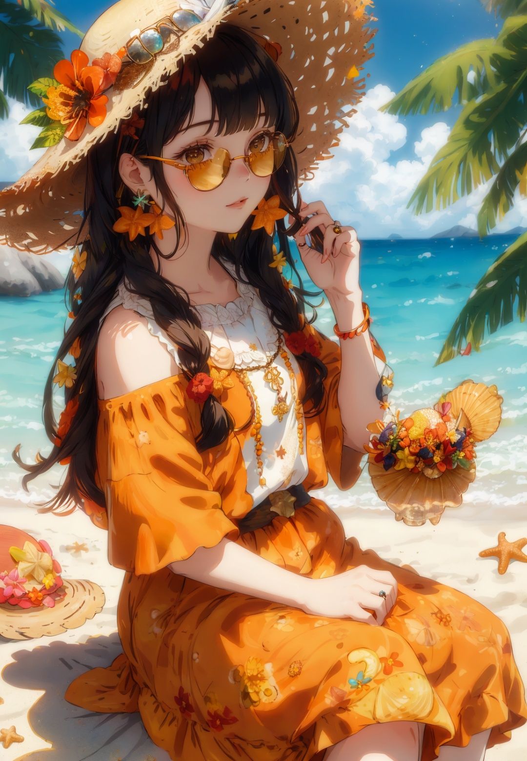 1girl,  solo,  starfish on Tensor.Art