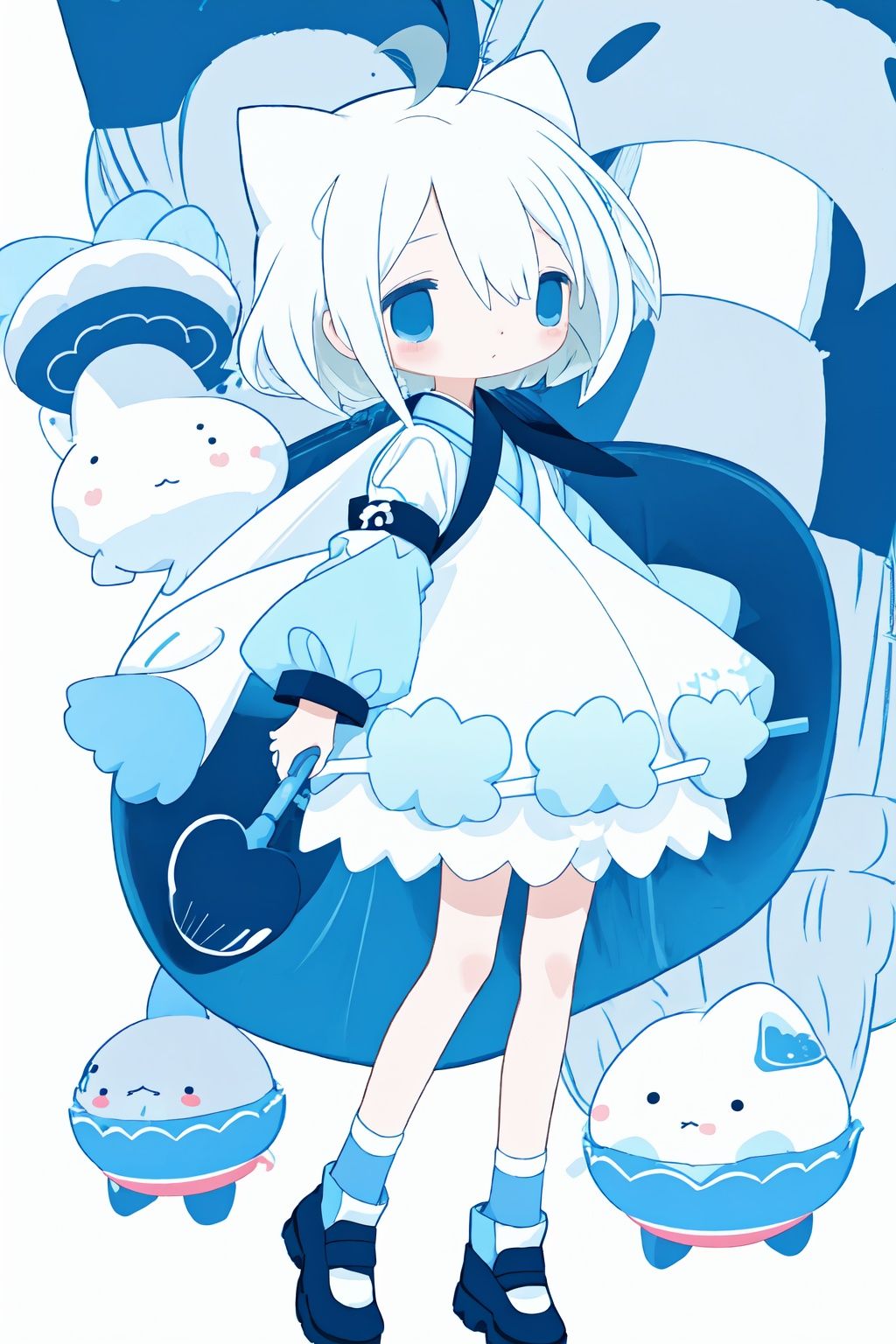 style of Chiho Aoshima,  cute,  a girl on Tensor.Art