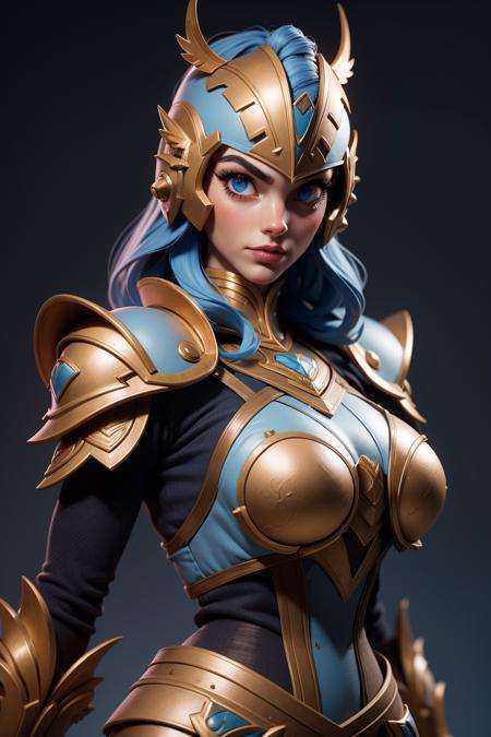 3dmm mj3d style,  realistic,  a photo of a woman in armor on Tensor.Art