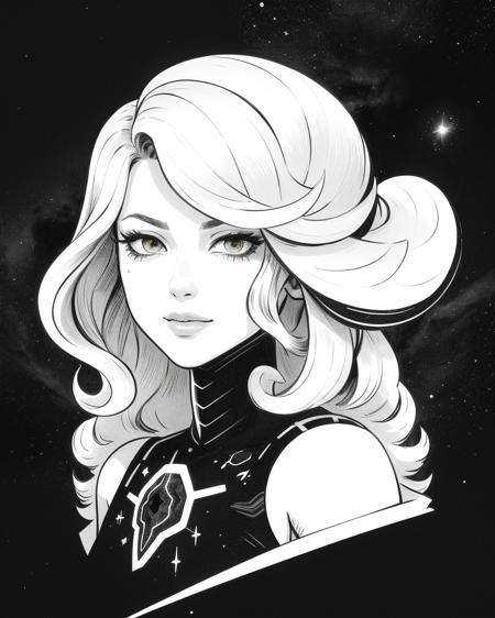 highly detailed portrait of a hopeful pretty astronaut lady with a wavy blonde hair,  by Josan Gonzales ,  4k resolution o...