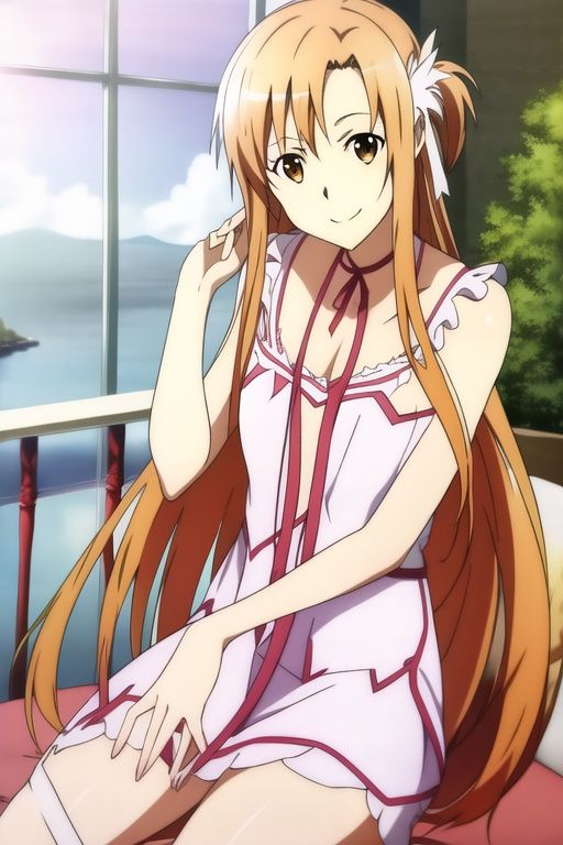 <lora:asuna:1>，1 gir1,best quality, asuna \(sao\), smile