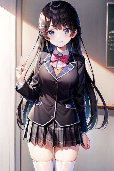 tsukino mito,  long hair,  virtual youtuber on Tensor.Art
