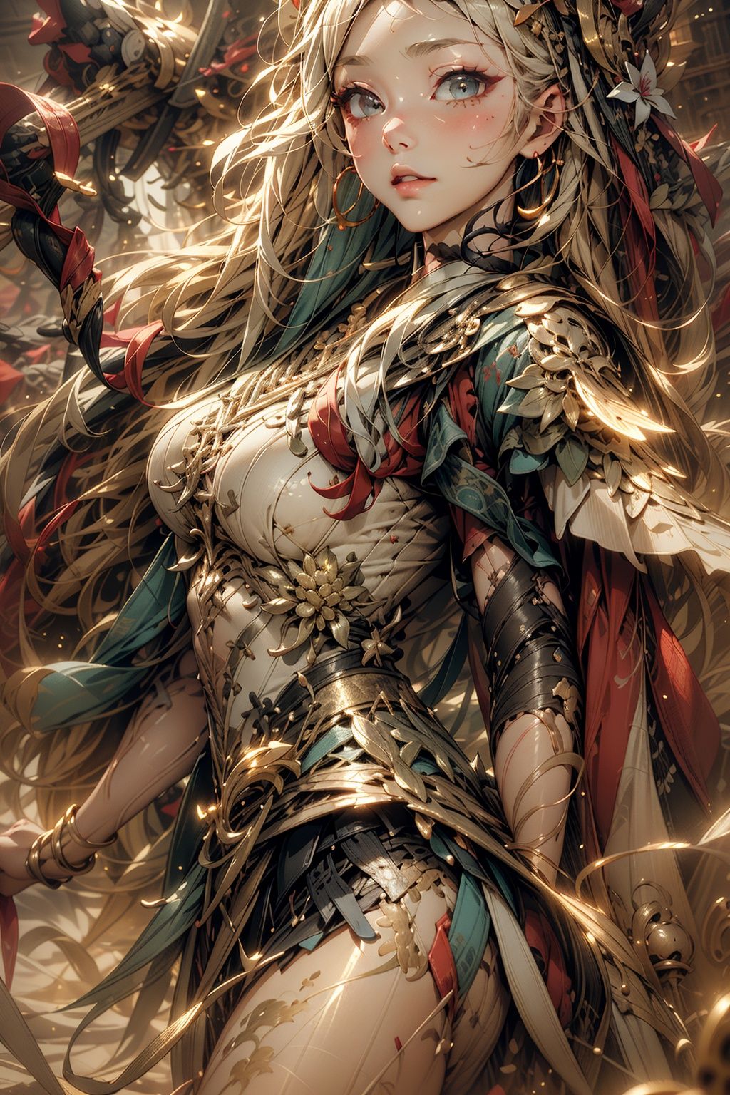 zhidiao，(best quality, masterpiece:1.2),photorealistic,ultra high res,front lighting,intricate detail,Exquisite details and textures,vibrant,face highlight,sexy,seductive,(beautiful detailed eyes),(beautifully detailed face),(sci-fi armor, cybernetics, futuristic, helmet),thick swirling fog,bokeh,science fiction,<lora:unholy:0.8> sc3pt4 style,<lora:dunhuang_v20:1>,<lora:Mecha:1>,flying around the city during the day,(masterpiece),best quality,highres,4k,8k,Detailed Illustration,amazing quality,1girl,fit female,amazing shading,soft lighting,facing camera,perfect eyes,