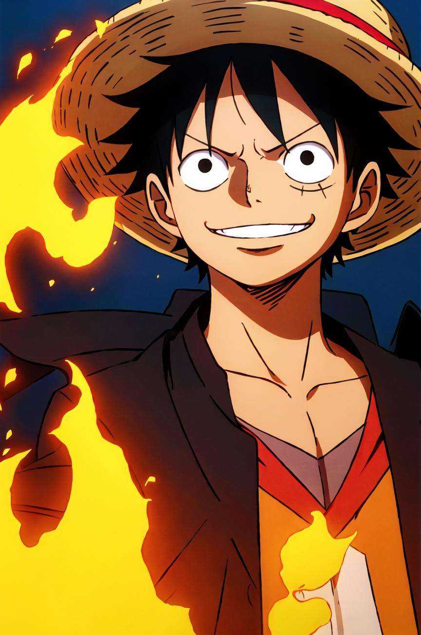 1boy,  wanostyle,  monkey d luffy on Tensor.Art