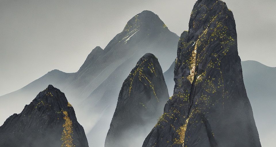 shanshui,<lora:shanshui_20230623033335:1.4>,mountains,bronzing,prospect,edge checkmark