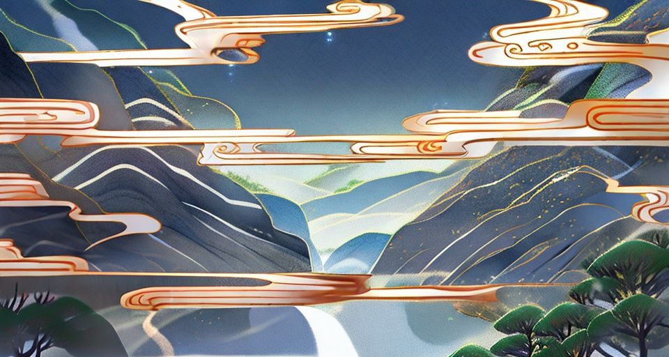 shanshui,<lora:shanshui_20230623033335:1.4>,mountains,bronzing,prospect,edge checkmark