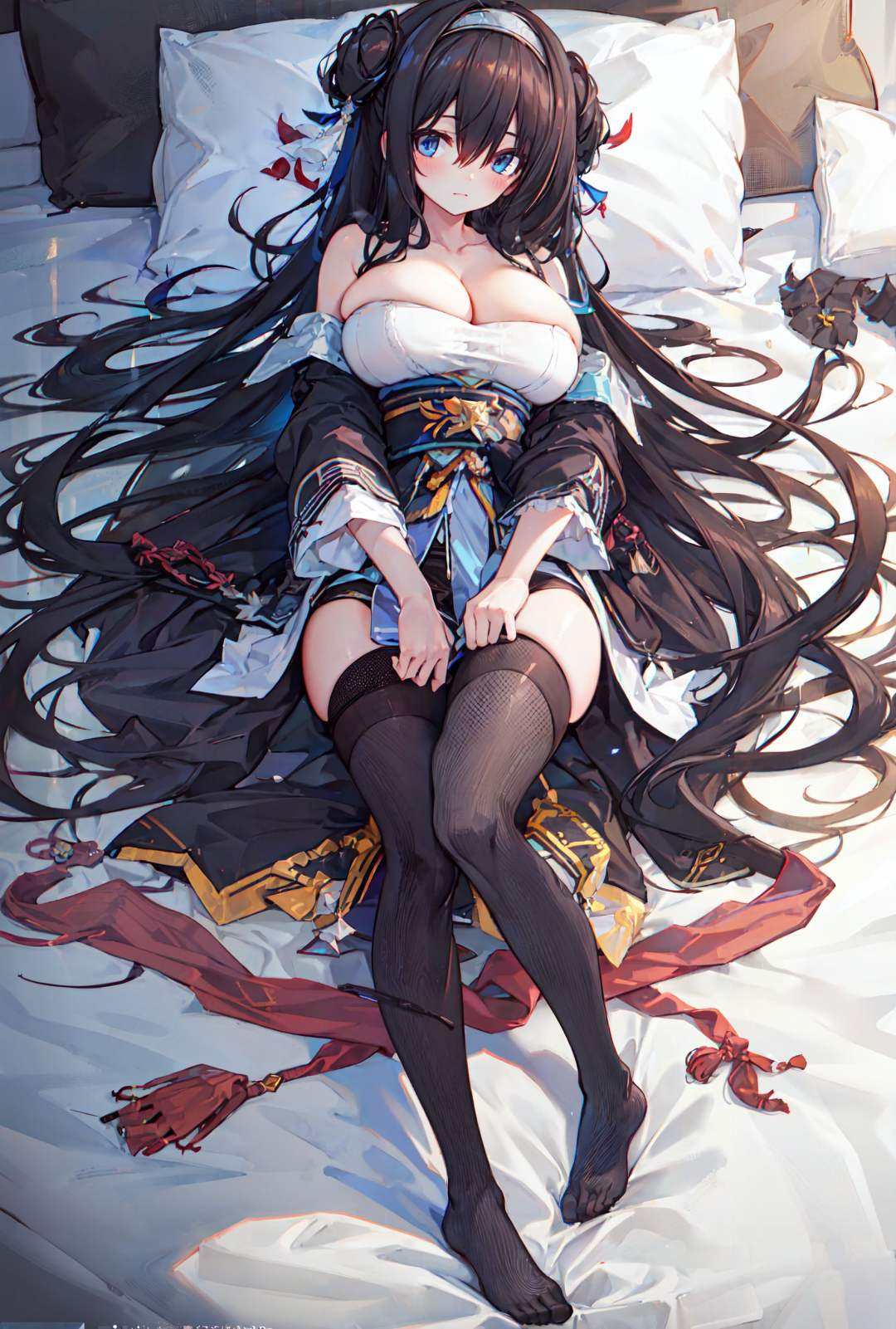 rinne \(sennen sensou aigis\),  gigantic breasts,  pantyhose on Tensor.Art