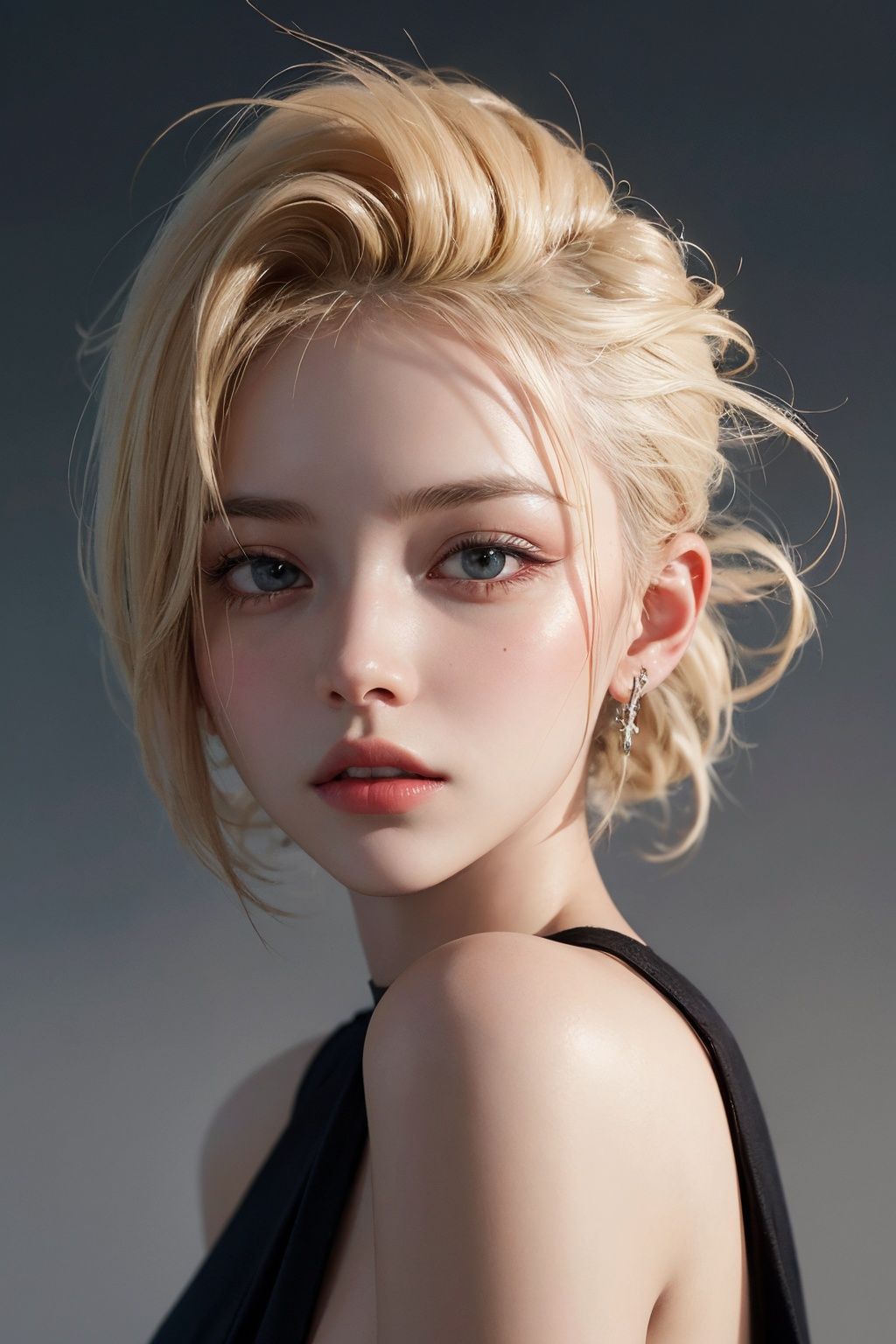 a 20 yo woman,  blonde, on Tensor.Art