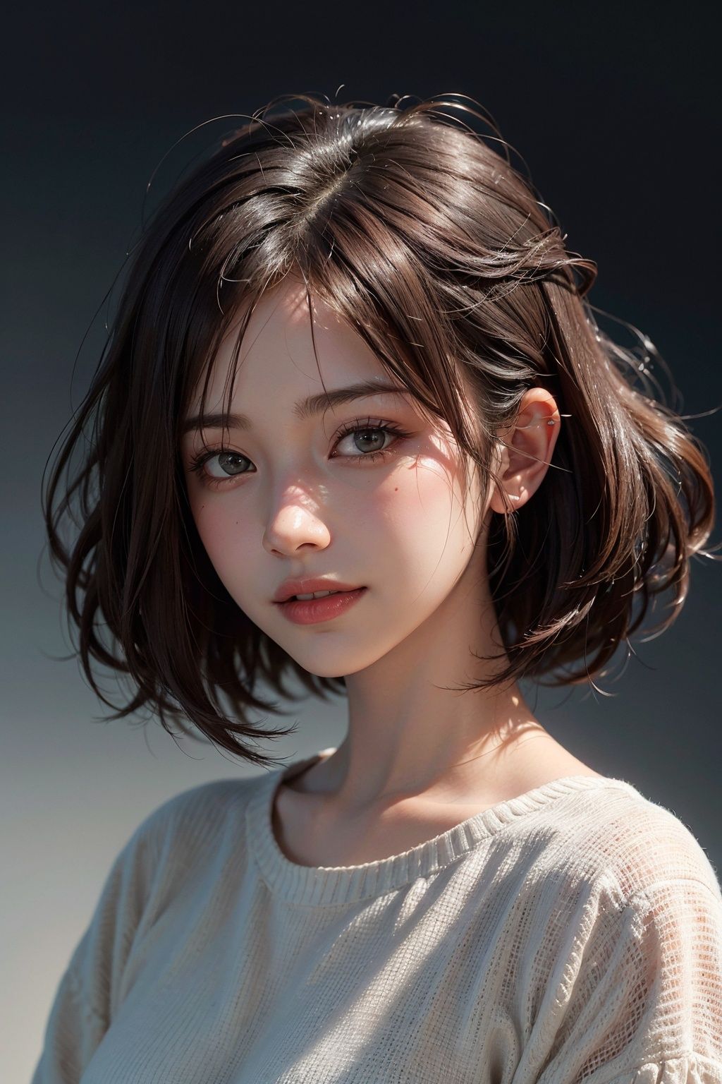 a 20 yo woman,  brown hair,  long hair on Tensor.Art