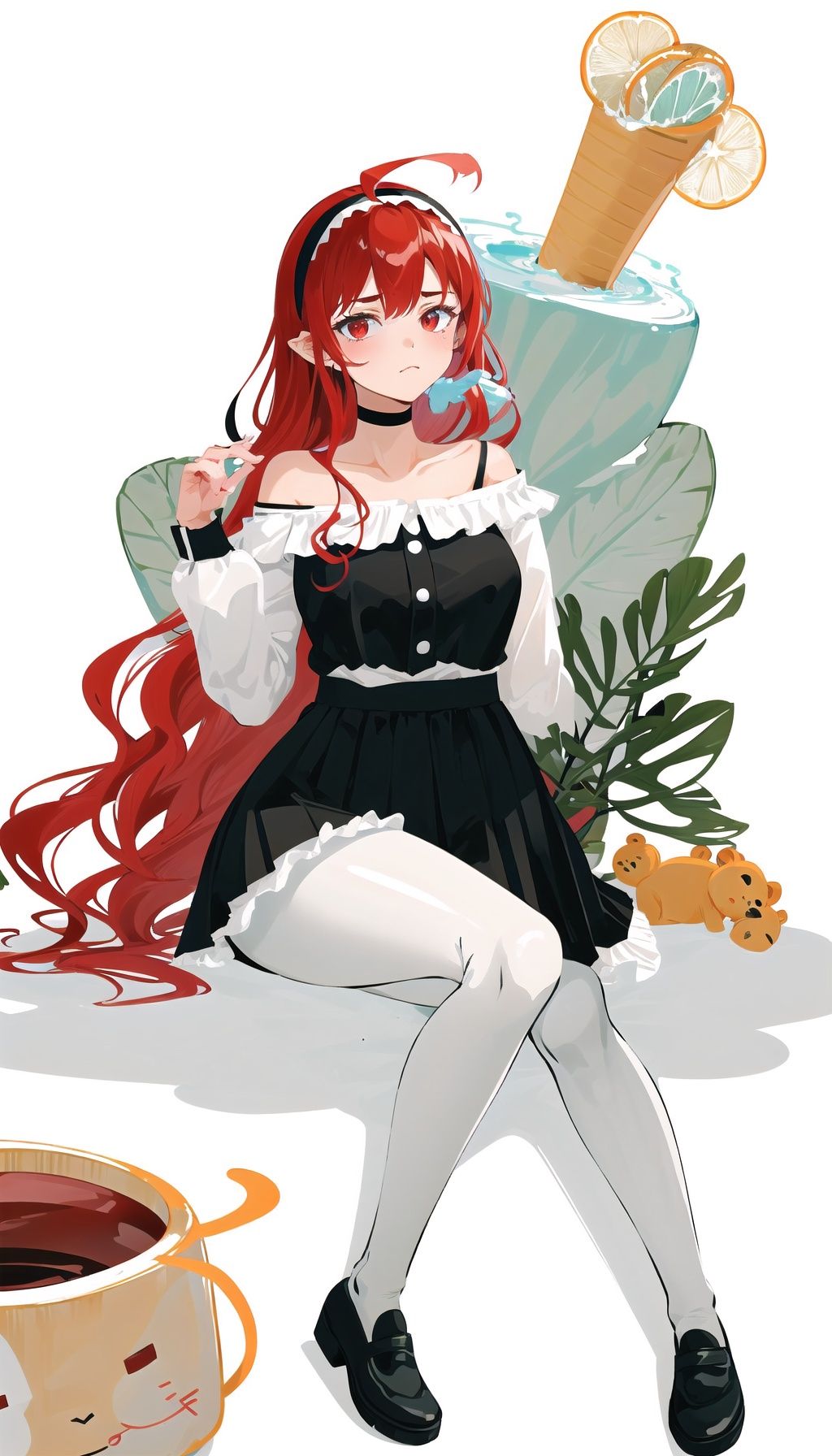 eris greyrat,  1girl,  masterpiece by 硫华 on Tensor.Art
