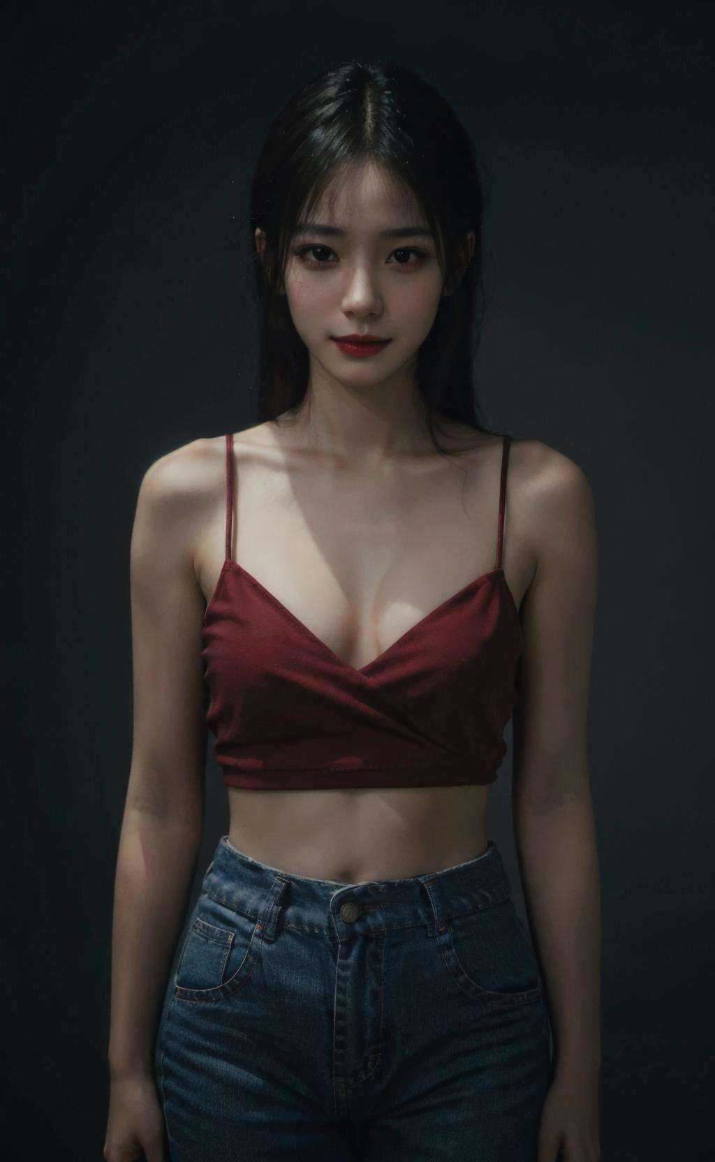 girl,  waist up,  slightly smile on Tensor.Art