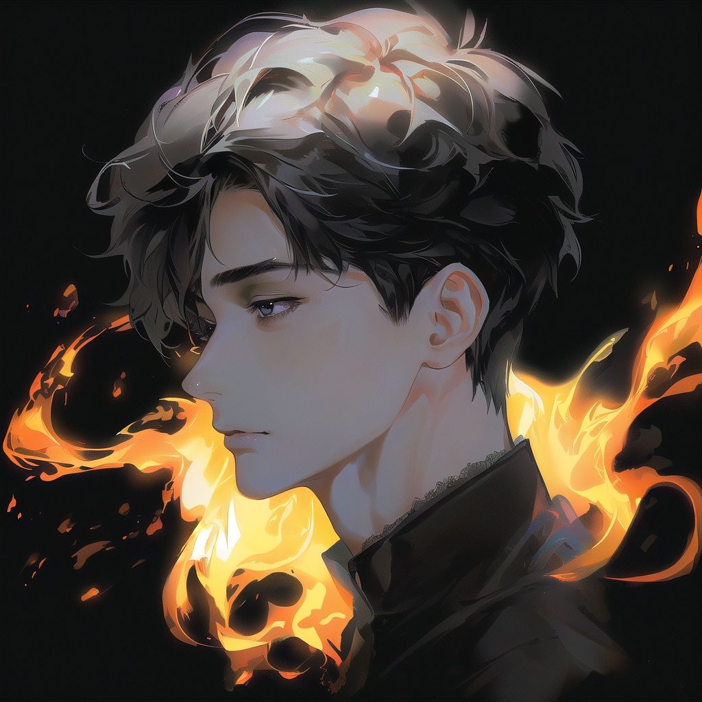 boy，(masterpiece, best quality:1.2), ultra-detailed,(ultra detailed),black_background, black hair,portrait,best light and shadow,side face